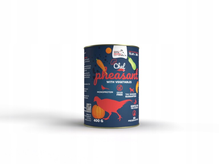 syta micha karma mokra bażant chef z warzywami 400g