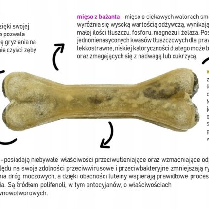 kość do żucia dla psa na uspokojenie syta micha 13,5 cm