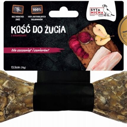 kość do żucia syta micha dla szczeniąt 13,5 cm