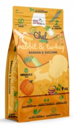 syta micha sucha karma dla szczeniąt królik i indyk, banan i cukinia 9kg