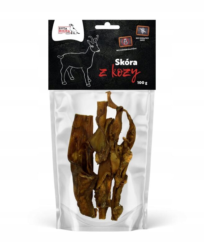 syta micha gryzak  skóra z kozy dla psa 100g