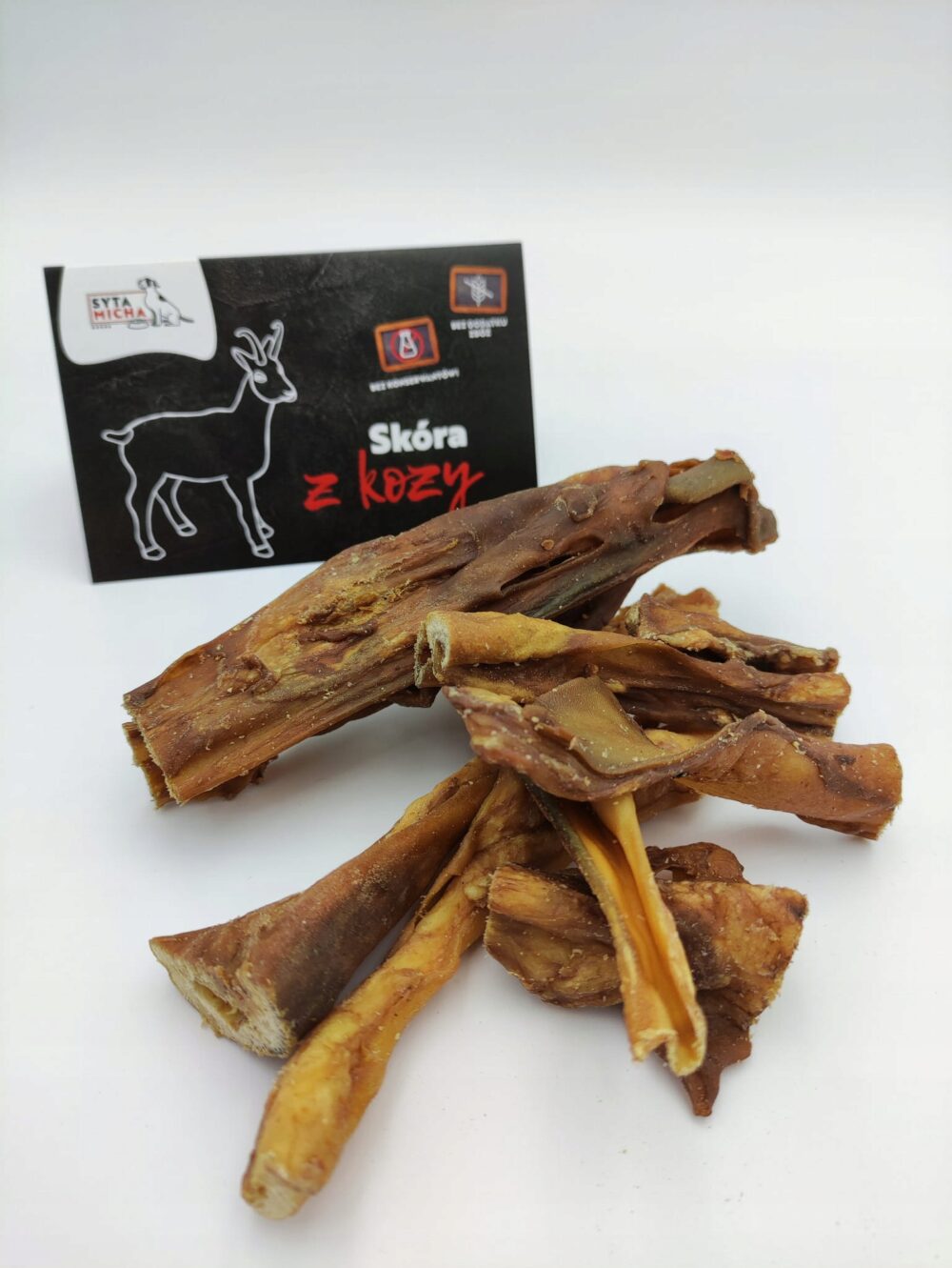 syta micha gryzak  skóra z kozy dla psa 100g