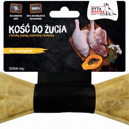 kość do żucia dla psa na uspokojenie syta micha 13,5 cm