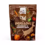 syta micha chef.  sucha karma dla psa dziczyzna, żurawina i pestki dyni 1.5kg