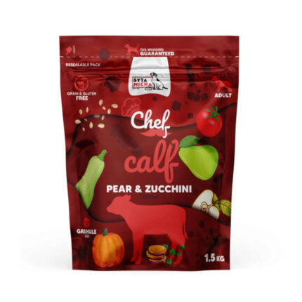 syta micha chef. sucha karma dla psa cielęcina, gruszka i cukinia 1.5kg