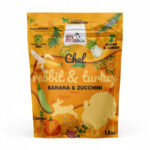 syta micha chef.  sucha karma dla szczeniąt królik i indyk, banan i cukinia 1.5kg