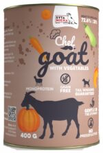 syta micha chef. mokra karma dla psa koza z warzywami 400g