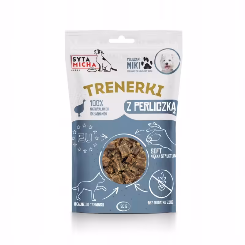 syta micha trenerki z perliczką dla psa 80g