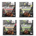 syta micha. super kiełbaski dla psa z królikiem, marchewką i mniszkiem 100g