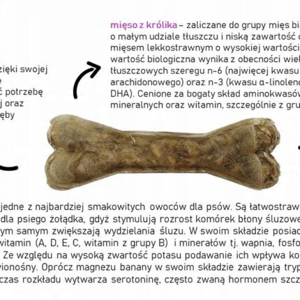 syta micha. kość do żucia dla wybrednych psów 22 cm maxxi