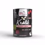 syta micha. karma mokra dla szczeniąt królik z burakiem i malinami 400g