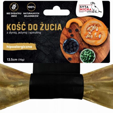 syta micha. kość do żucia dla psa hipoalergiczna z koniną 13,5 cm