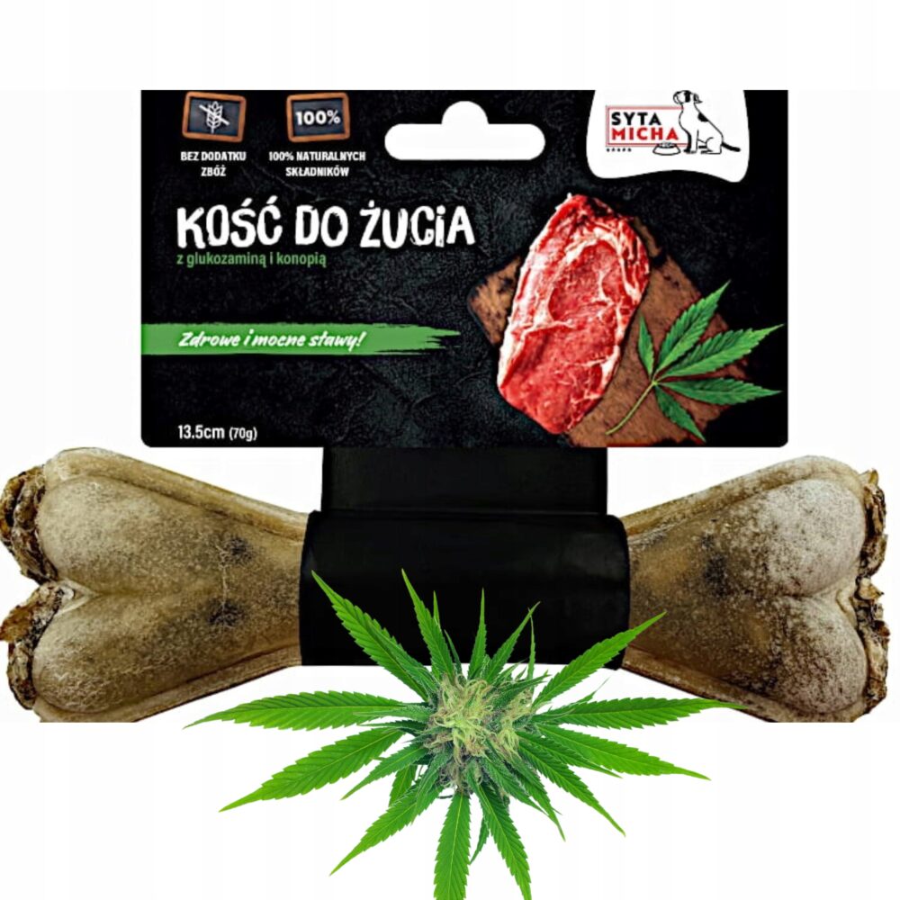 syta micha. kość do żucia dla psa na mocne stawy 13,5 cm