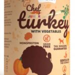 syta micha chef. mokra karma dla psa indyk z warzywami junior 400g