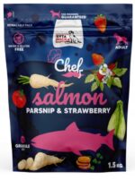 syta micha chef. sucha karma dla psa Łosoś, pasternak i truskawka 1.5kg