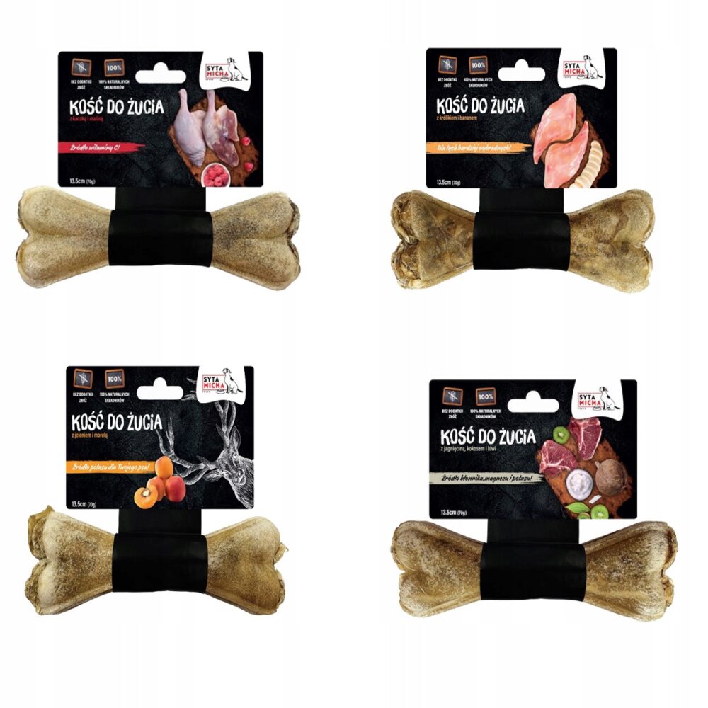 syta micha. kość do żucia dla psa z kiwi i kokosem 13,5 cm