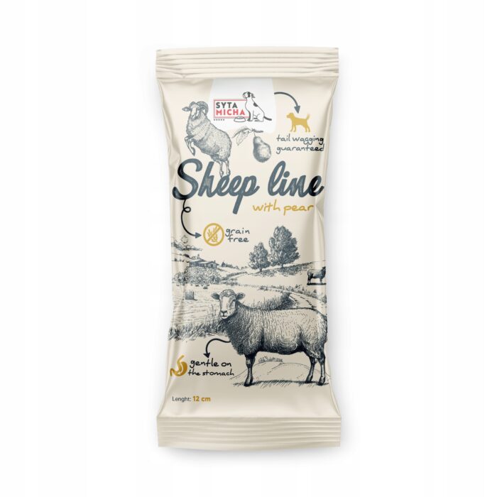 syta micha sheep line kość do żucia owca z gruszką 12cm