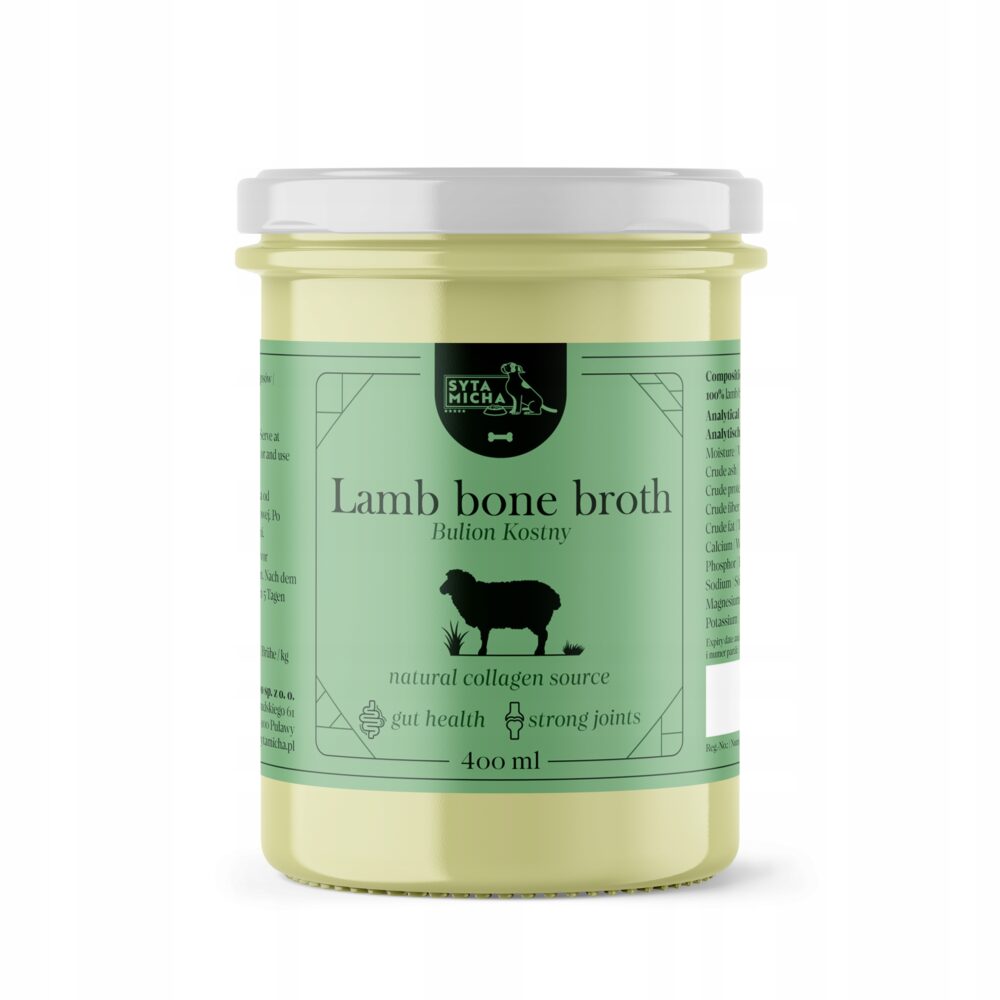 syta micha bulion z kości jagnięcych dla psa 400ml