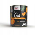 syta micha. karma mokra dla psa gęś z morelami i dynią 800g