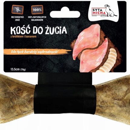 syta micha. kość do żucia dla wybrednych psów 13,5 cm