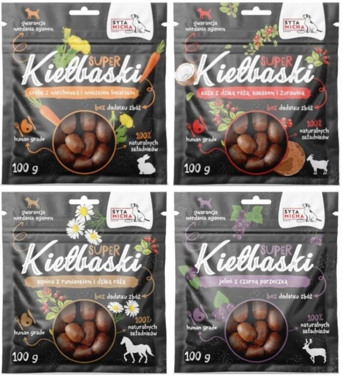 syta micha kiełbaski królik z marchewką 100g