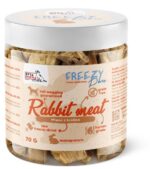 syta micha 100% liofilizowane mięso królika dla psa 70g freezy królik