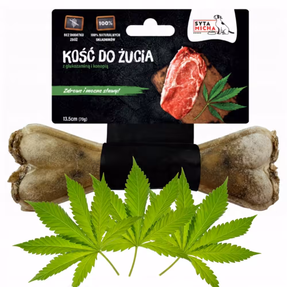syta micha. kość do żucia dla psa na mocne stawy 13,5 cm