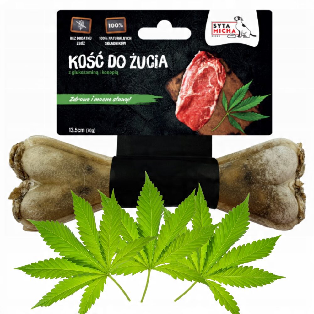 syta micha. kość do żucia dla psa na mocne stawy 13,5 cm