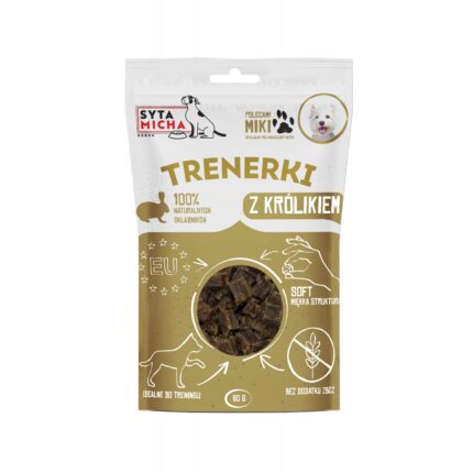 syta micha trenerki z królikiem dla psa 80g