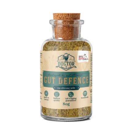 syta micha dogtor suplement ziołowy na ochronę jelit dla psa 80g