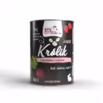syta micha. karma mokra dla szczeniąt królik z burakiem i malinami 400g