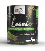 syta micha. mokra karma dla psa jeleń z żurawiną i szparagami 800g