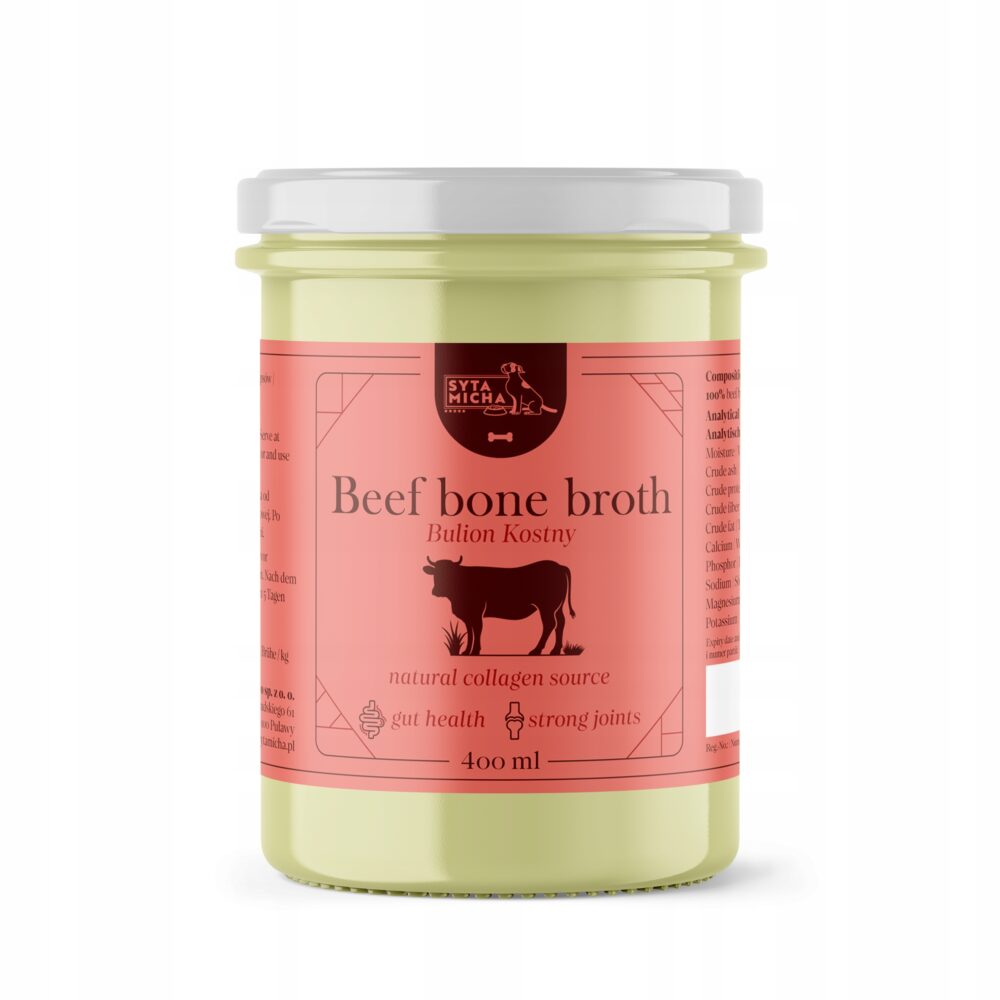 syta micha bulion z kości wołowych dla psa 400ml