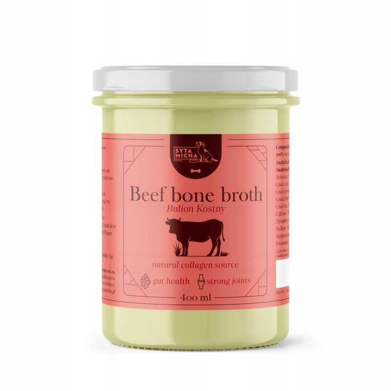 syta micha bulion z kości wołowych dla psa 400ml