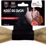 syta micha. kość do żucia dla psa z kaczką i malinami 13,5 cm