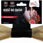 syta micha. kość do żucia dla psa z kaczką i malinami 13,5 cm