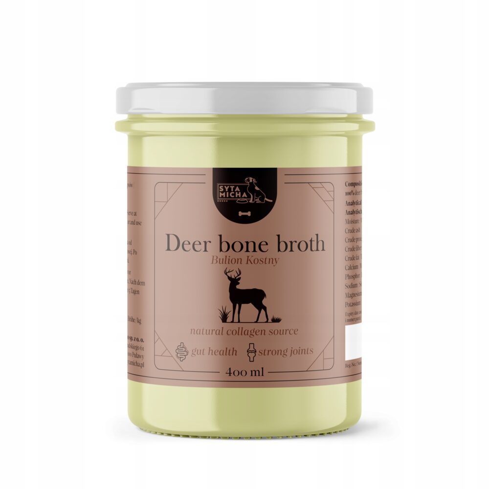 syta micha bulion z kości jelenia dla psa 400ml