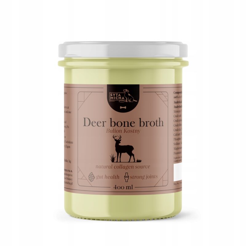 syta micha bulion z kości jelenia dla psa 400ml