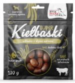 syta micha. super kiełbaski dla psa z wołowiną i algami morskimi 100g