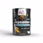 syta micha. karma mokra dla szczeniąt jagnięcina z czarną marchwią i bananem 400g