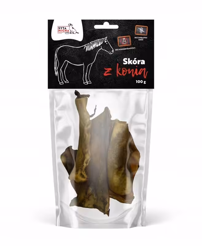 syta micha gryzak skóra z konia dla psa 100g