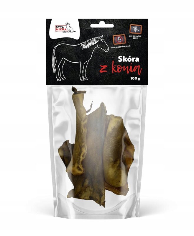 syta micha gryzak skóra z konia dla psa 100g