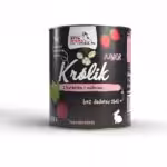 syta micha. karma mokra dla szczeniąt królik z burakiem i malinami 800g