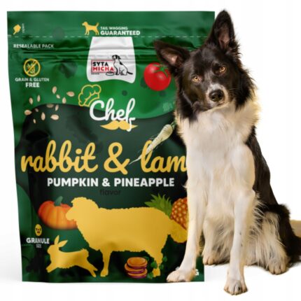 syta micha chef. sucha karma dla psa królik i jagnięcina, dynia i ananas 1.5kg