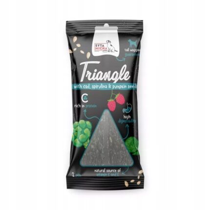 trójkąt dorsz z jeleniem i spiruliną 2 szt. syta micha