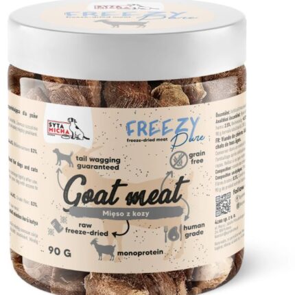 syta micha. 100% liofilizowane mięso z kozy dla psa 90g freezy pure