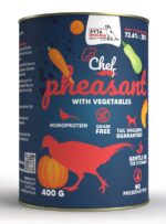 syta micha chef. mokra karma dla psa bażant z warzywami 400g