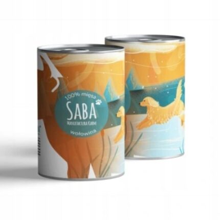 saba. karma mokra monoproteinowa wołowina 100% mięsa 850 g