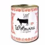 saba. karma mokra monoproteinowa wołowina 100% mięsa 850 g
