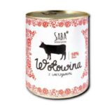 saba. karma mokra monoproteinowa wołowina 100% mięsa 850 g